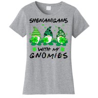 Shenanigans With My Gnomies Shamrock St Patricks Day Women's T-Shirt