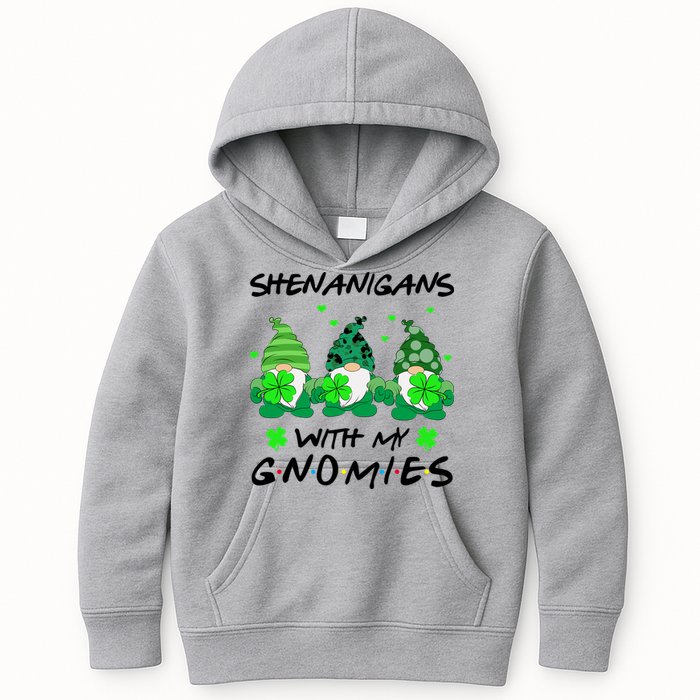 Shenanigans With My Gnomies Shamrock St Patricks Day Kids Hoodie