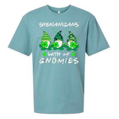 Shenanigans With My Gnomies Shamrock St Patricks Day Sueded Cloud Jersey T-Shirt