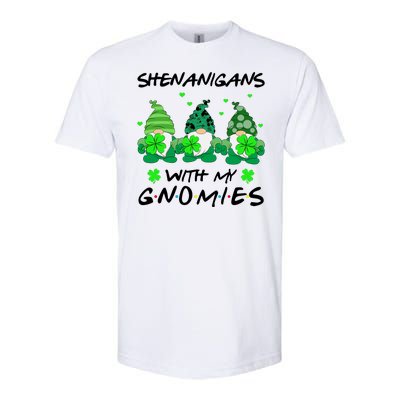 Shenanigans With My Gnomies Shamrock St Patricks Day Softstyle CVC T-Shirt