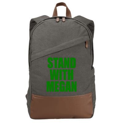 Stand With Megan Cotton Canvas Backpack