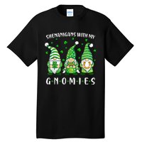 Shenanigans With My Gnomies St Patricks Day Gnome Tall T-Shirt