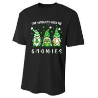 Shenanigans With My Gnomies St Patricks Day Gnome Performance Sprint T-Shirt