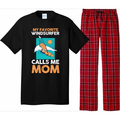 Surfing Windsurfing Mom Mother Windsurfer Cool Gift Pajama Set