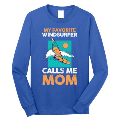 Surfing Windsurfing Mom Mother Windsurfer Cool Gift Long Sleeve Shirt