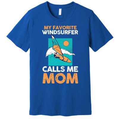 Surfing Windsurfing Mom Mother Windsurfer Cool Gift Premium T-Shirt