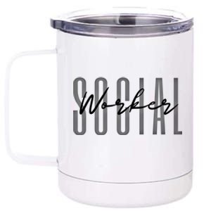 Social Worker Msw Gift 12 oz Stainless Steel Tumbler Cup