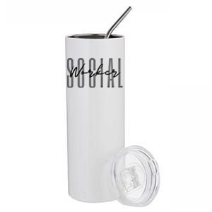 Social Worker Msw Gift Stainless Steel Tumbler