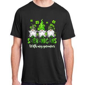 Shenanigans With My Gnomies St Patrick's Day Gnome Shamrock Adult ChromaSoft Performance T-Shirt