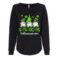 Shenanigans With My Gnomies St Patrick's Day Gnome Shamrock Womens California Wash Sweatshirt