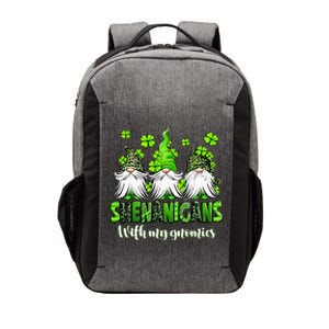 Shenanigans With My Gnomies St Patrick's Day Gnome Shamrock Vector Backpack