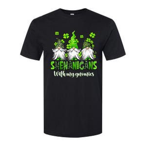 Shenanigans With My Gnomies St Patrick's Day Gnome Shamrock Softstyle CVC T-Shirt