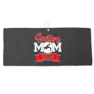 Senior Wrestling Mom Class Of 2024 Large Microfiber Waffle Golf Towel