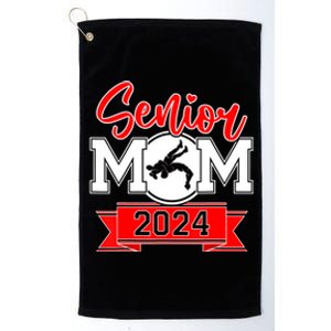 Senior Wrestling Mom Class Of 2024 Platinum Collection Golf Towel