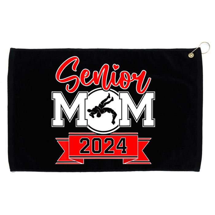 Senior Wrestling Mom Class Of 2024 Grommeted Golf Towel