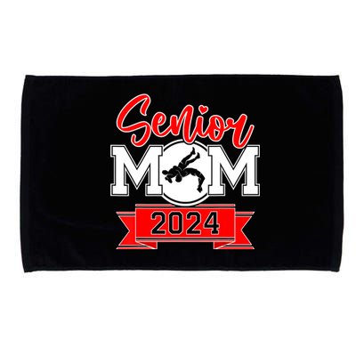 Senior Wrestling Mom Class Of 2024 Microfiber Hand Towel