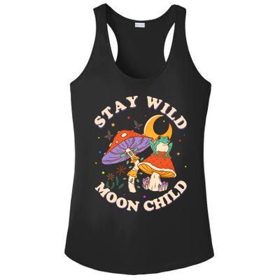 Stay Wild Moon Child Hippie Mushroom Nature Peace Ladies PosiCharge Competitor Racerback Tank