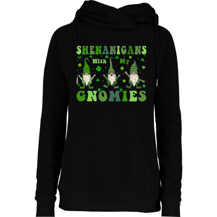 Shenanigans With My Gnomies Womens Funnel Neck Pullover Hood