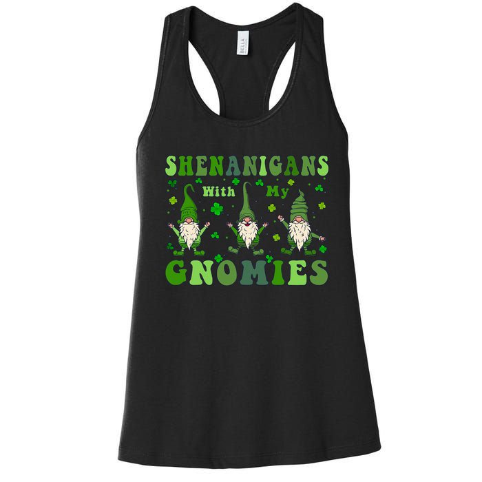 Shenanigans With My Gnomies Women's Racerback Tank