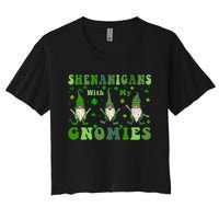 Shenanigans With My Gnomies Women's Crop Top Tee