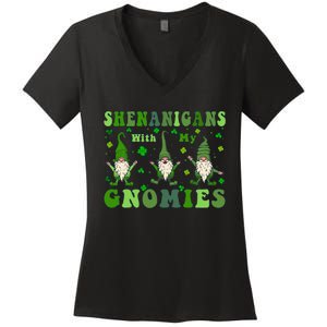 Shenanigans With My Gnomies Women's V-Neck T-Shirt