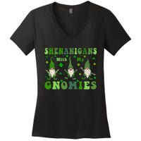 Shenanigans With My Gnomies Women's V-Neck T-Shirt