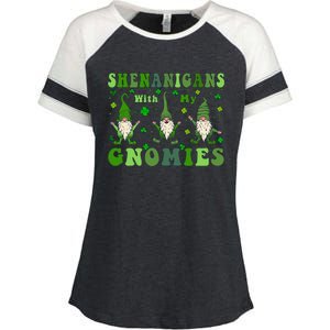 Shenanigans With My Gnomies Enza Ladies Jersey Colorblock Tee