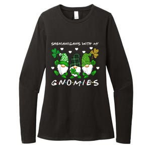 Shenanigans With My Gnomies St Patrick's Day Gnome Shamrock Womens CVC Long Sleeve Shirt