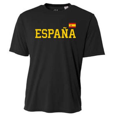 Spain Women Men Kids Spanish Flag Red España Cooling Performance Crew T-Shirt