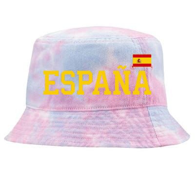 Spain Women Men Kids Spanish Flag Red España Tie-Dyed Bucket Hat