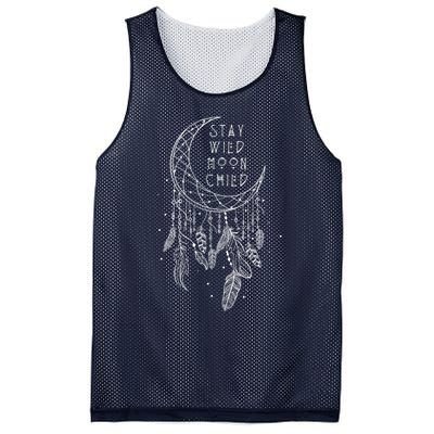 Stay Wild Moon Gift Child Dream Catcher Gift Mesh Reversible Basketball Jersey Tank