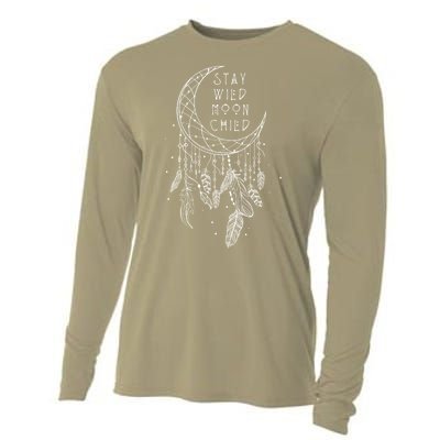 Stay Wild Moon Gift Child Dream Catcher Gift Cooling Performance Long Sleeve Crew