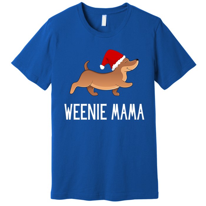 Santa Weenie Mama Dog Christmas Dachshund Cute Gift Premium T-Shirt