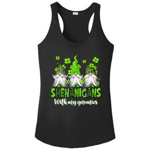 Shenanigans With My Gnomies St PatrickS Day Gnome Shamrock Ladies PosiCharge Competitor Racerback Tank