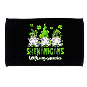 Shenanigans With My Gnomies St PatrickS Day Gnome Shamrock Microfiber Hand Towel