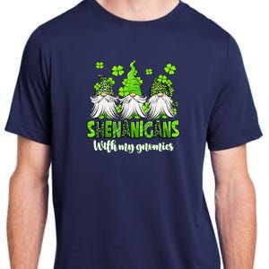 Shenanigans With My Gnomies St PatrickS Day Gnome Shamrock Adult ChromaSoft Performance T-Shirt