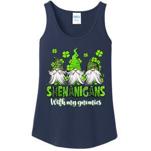 Shenanigans With My Gnomies St PatrickS Day Gnome Shamrock Ladies Essential Tank