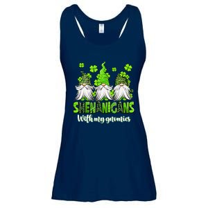 Shenanigans With My Gnomies St PatrickS Day Gnome Shamrock Ladies Essential Flowy Tank