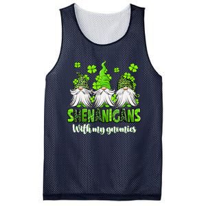 Shenanigans With My Gnomies St PatrickS Day Gnome Shamrock Mesh Reversible Basketball Jersey Tank