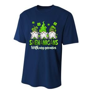 Shenanigans With My Gnomies St PatrickS Day Gnome Shamrock Performance Sprint T-Shirt