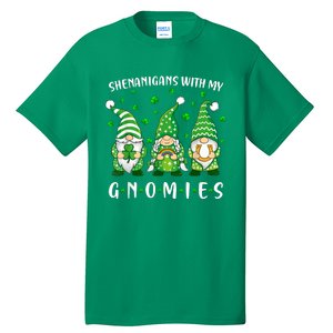 Shenanigans With My Gnomies St Patricks Day Gnome Tall T-Shirt