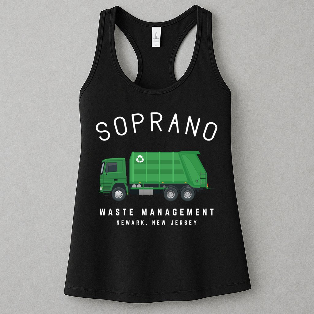 Soprano Waste Management Newark New Jersey Womens Tank Top