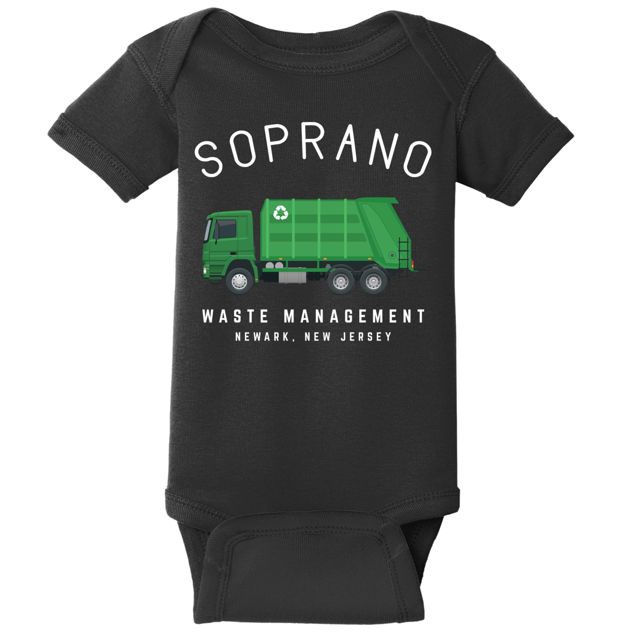 Soprano Waste Management Newark New Jersey Baby Bodysuit