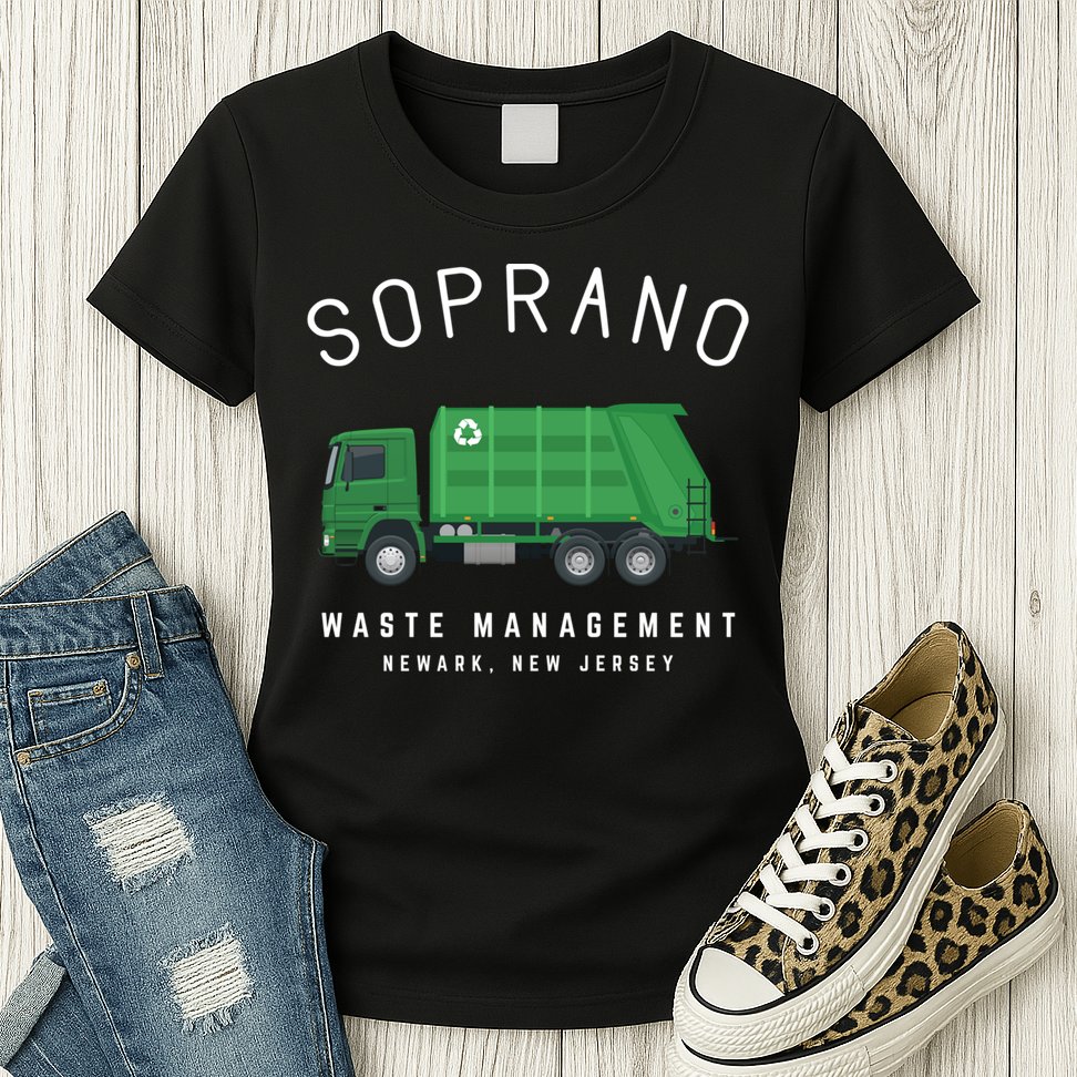 Soprano Waste Management Newark New Jersey Womens T-Shirt