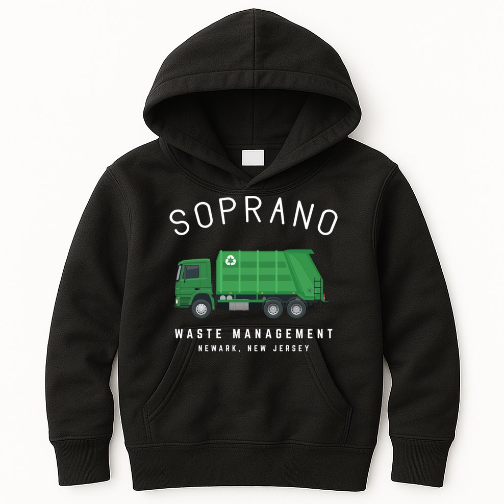 Soprano Waste Management Newark New Jersey Kids Hoodie