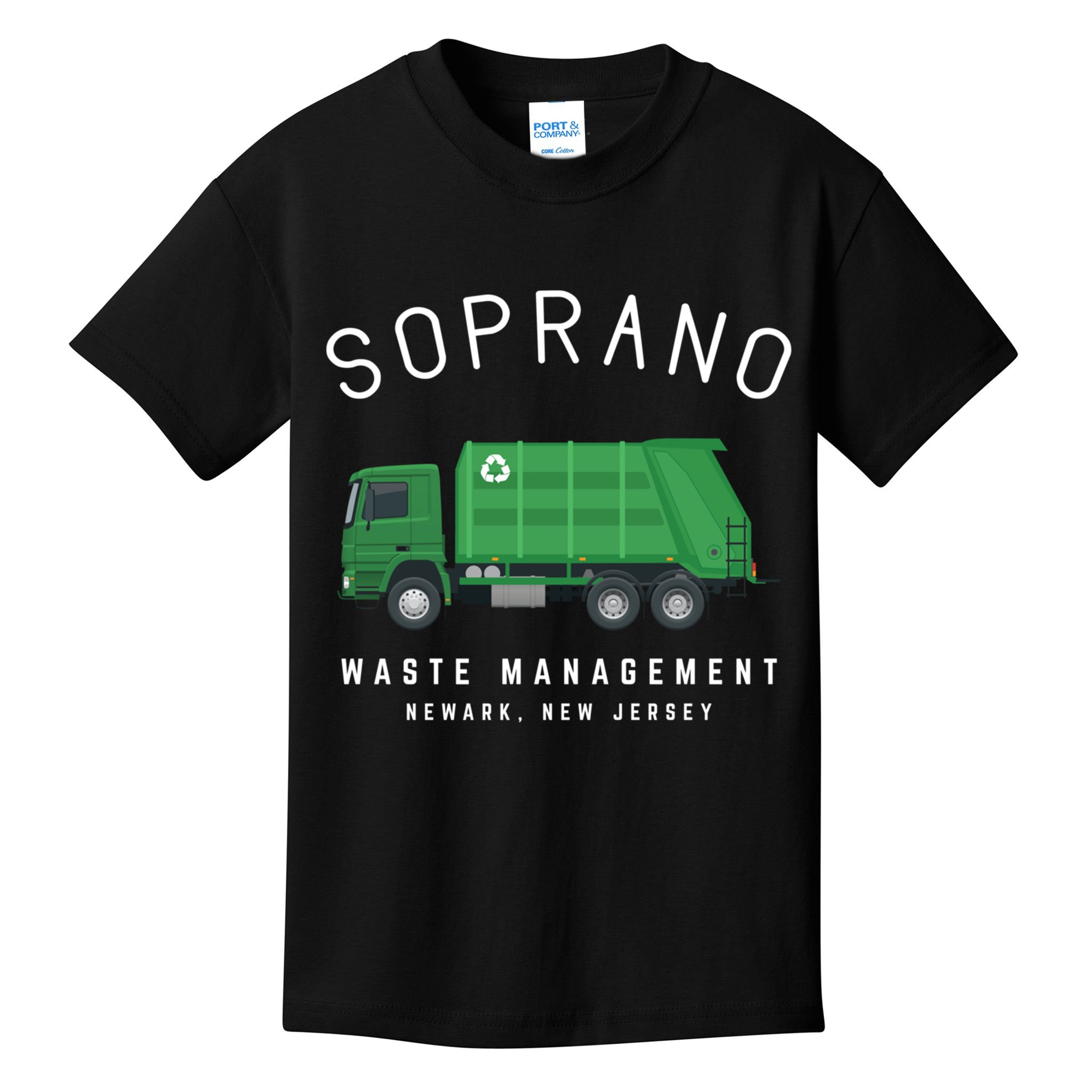 Soprano Waste Management Newark New Jersey Kids T-Shirt