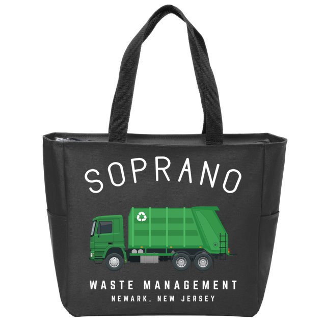 Soprano Waste Management Newark New Jersey Zip Tote Bag