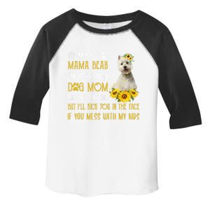 Sunflower Westie Mom Mothers Day Dog Mom Cute Gift Toddler Fine Jersey T-Shirt