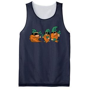 Shenanigans With My Gnomies, St Patricks Gnome Mesh Reversible Basketball Jersey Tank