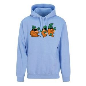 Shenanigans With My Gnomies, St Patricks Gnome Unisex Surf Hoodie